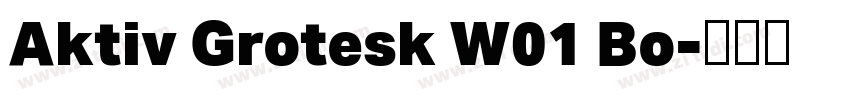 Aktiv Grotesk W01 Bo字体转换